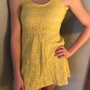 Yellow floral dress